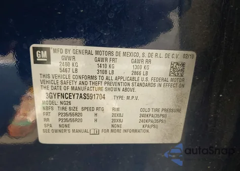 2010 Cadillac Srx Premium Collection из США, поврежденный, VIN 3GYFNCEY7AS591704